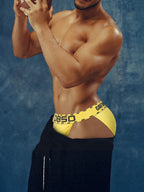 Men's High-Cut Low-Rise Cotton Sport Briefs