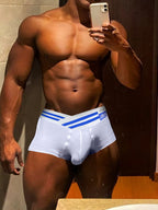 Men's Breathable Modal V-Waist Crossover Trunks Underwear