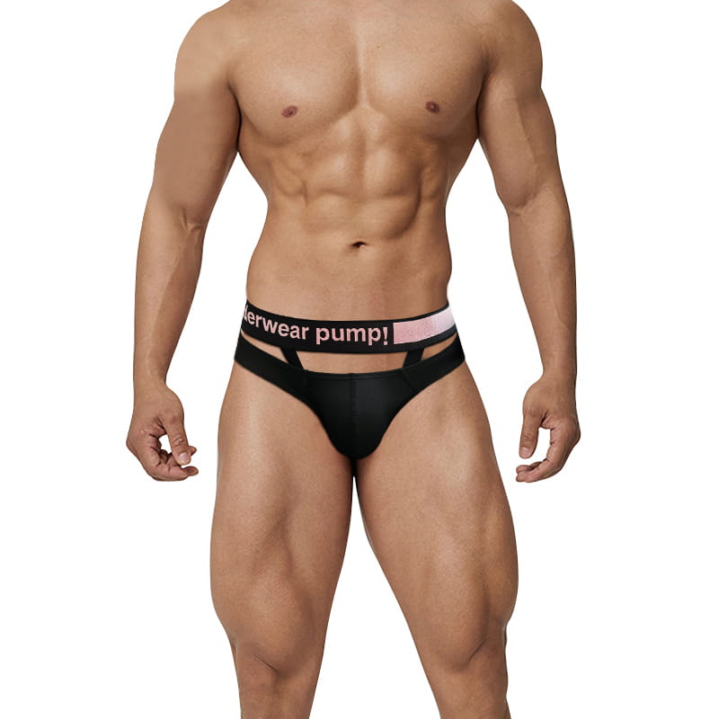 Men's Modal Briefs with Front Dangling T-Strap