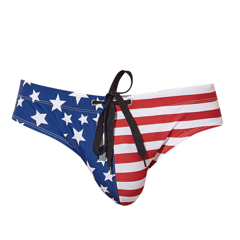 American Flag Men's Nylon Briefs