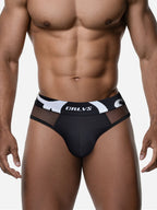 Men's Sheer Mesh Low-Rise Sport Briefs