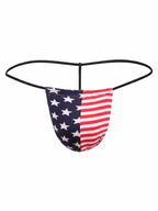 Men's Cotton American Flag G-String Thong