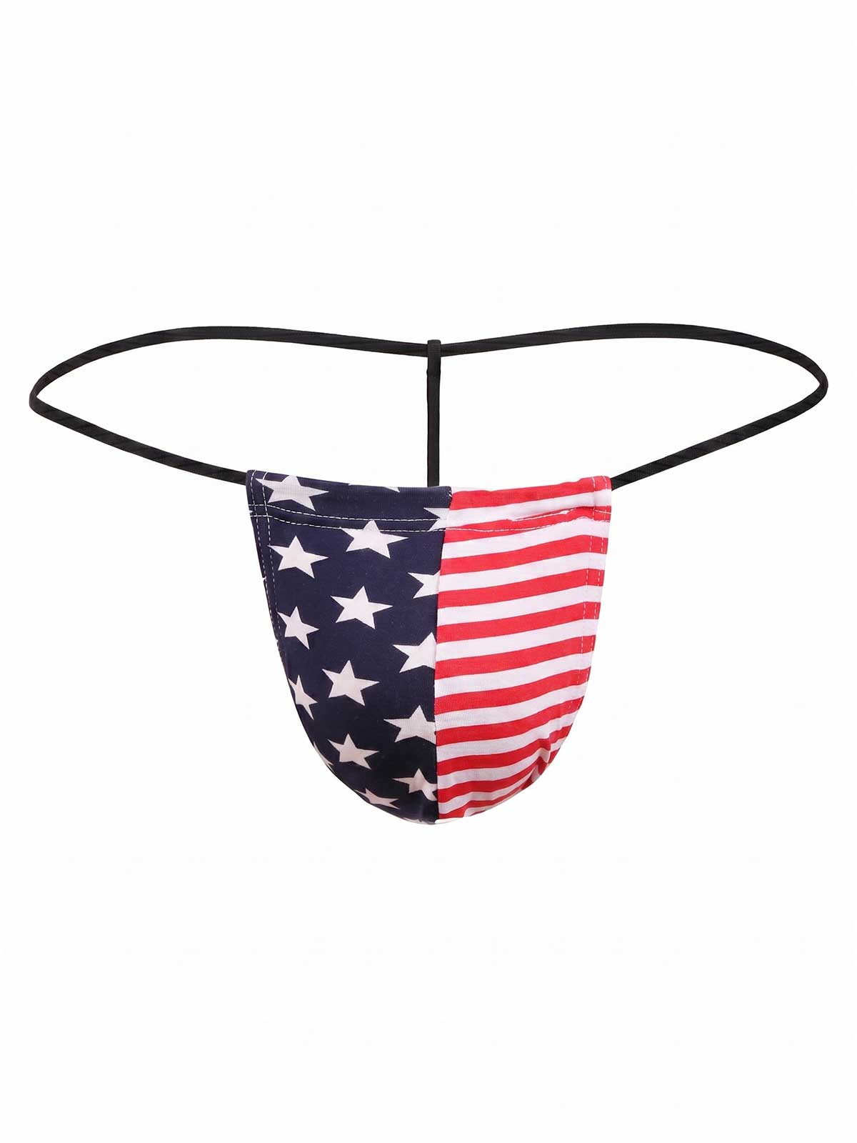 Men's Cotton American Flag G-String Thong