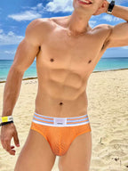 Men's Breathable Mesh Removable Padded Enhancing Briefs