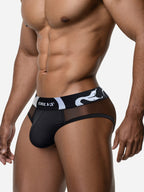Men's Sheer Mesh Low-Rise Sport Briefs