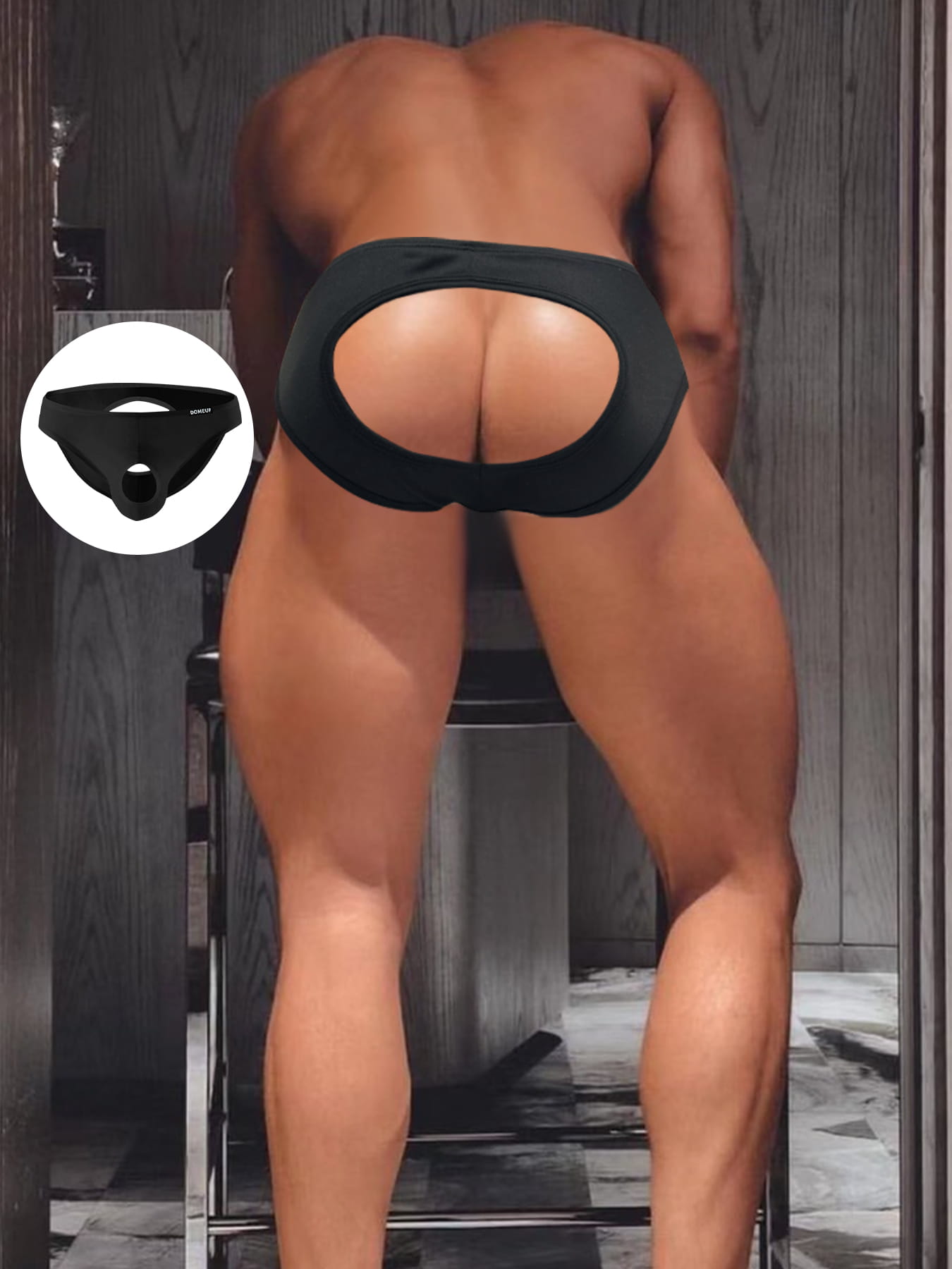 Men's Provocative O-Ring Enhancing Fetish Briefs