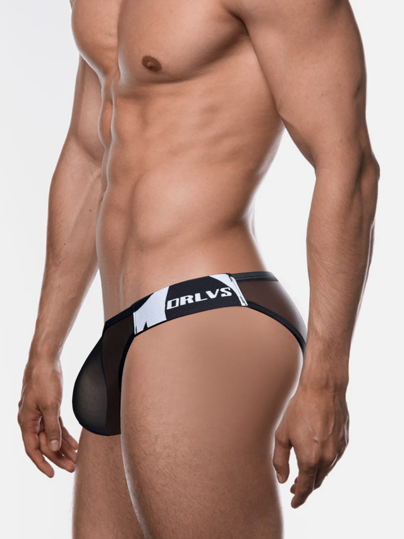 Men's Sexy Sheer Low-Rise Bikini Briefs