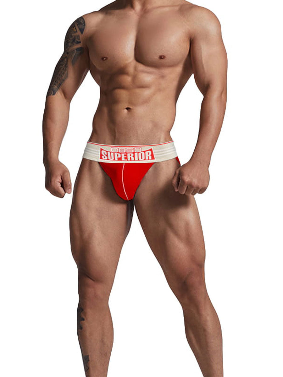 Men's Provocative Open-Back Cotton Double String Thong