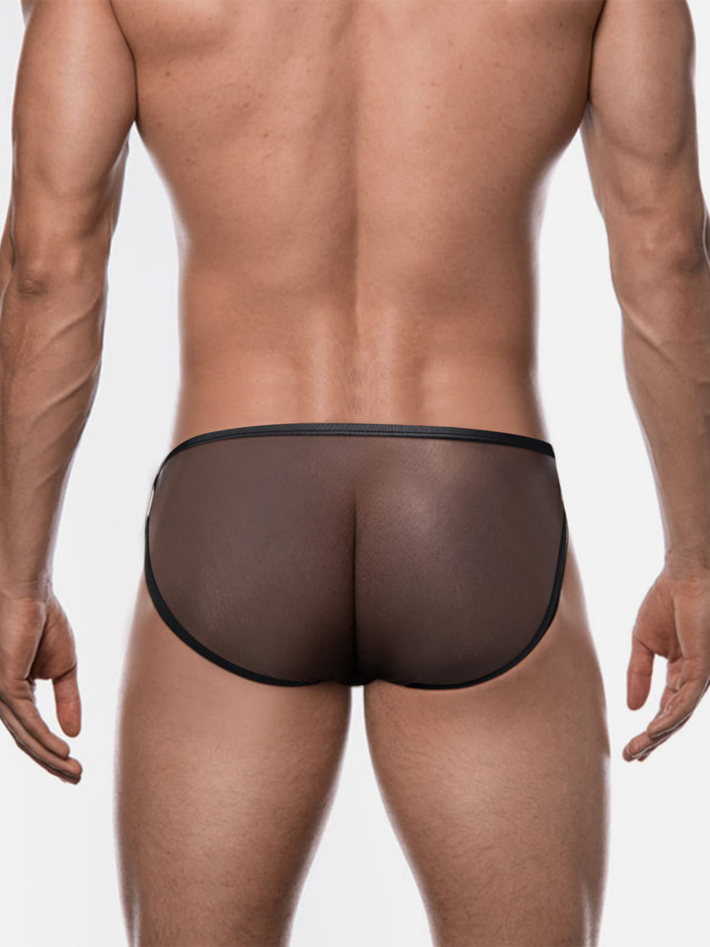 Men's Sexy Sheer Low-Rise Bikini Briefs