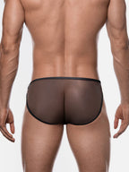 Men's Sexy Sheer Low-Rise Bikini Briefs