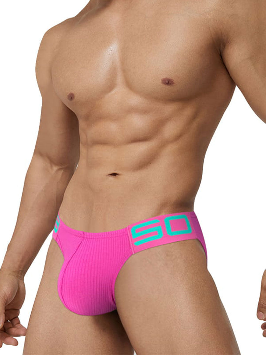 Men's Sporty Low-Rise Cotton Fitness Briefs