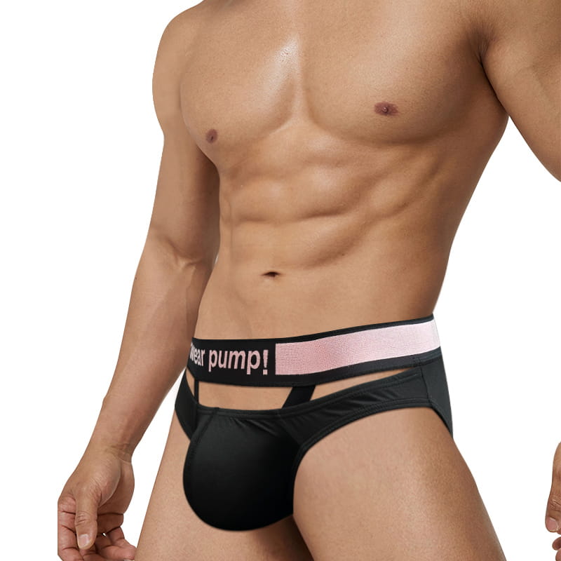 Men's Modal Briefs with Front Dangling T-Strap