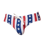 American Flag Men's Nylon Briefs