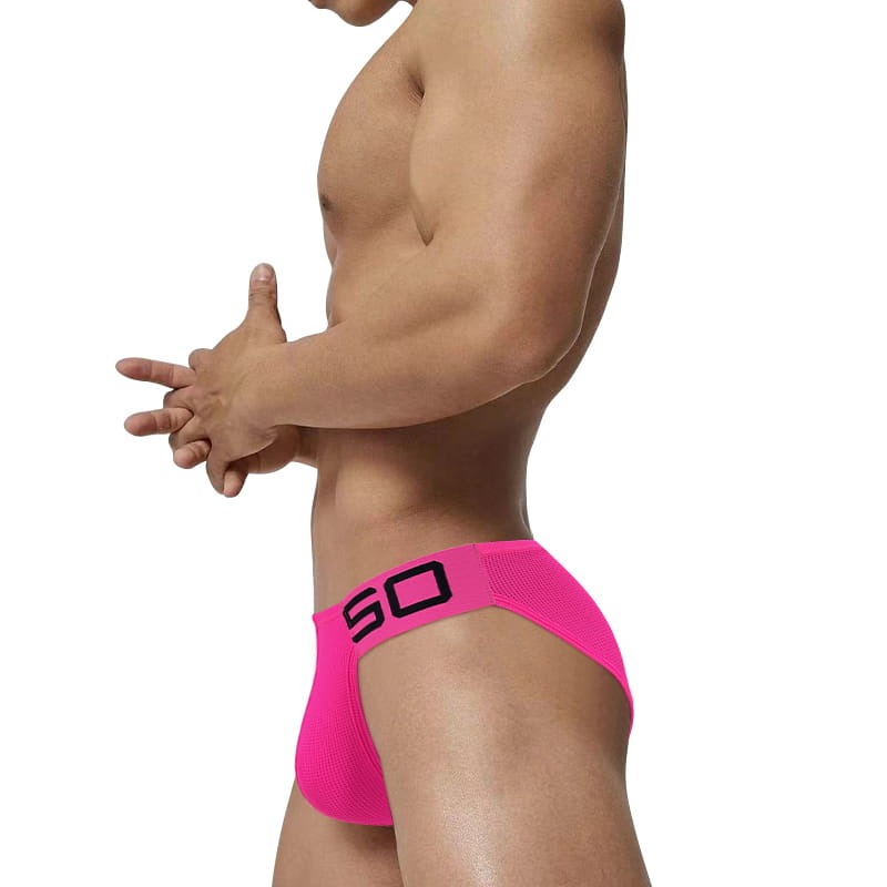 Men's Breathable Mesh Low-Rise Enhancing Briefs