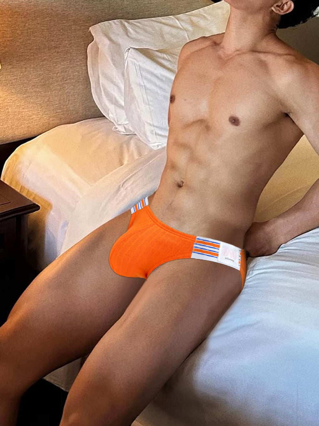 Sporty High-Leg Contour Pouch Briefs