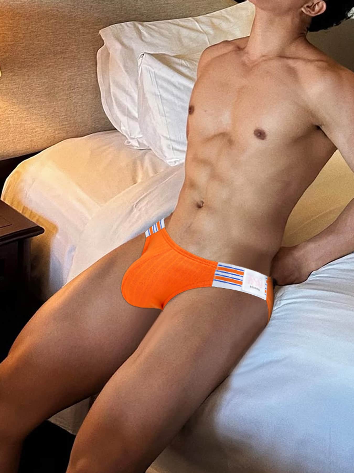 Sporty High-Leg Contour Pouch Briefs