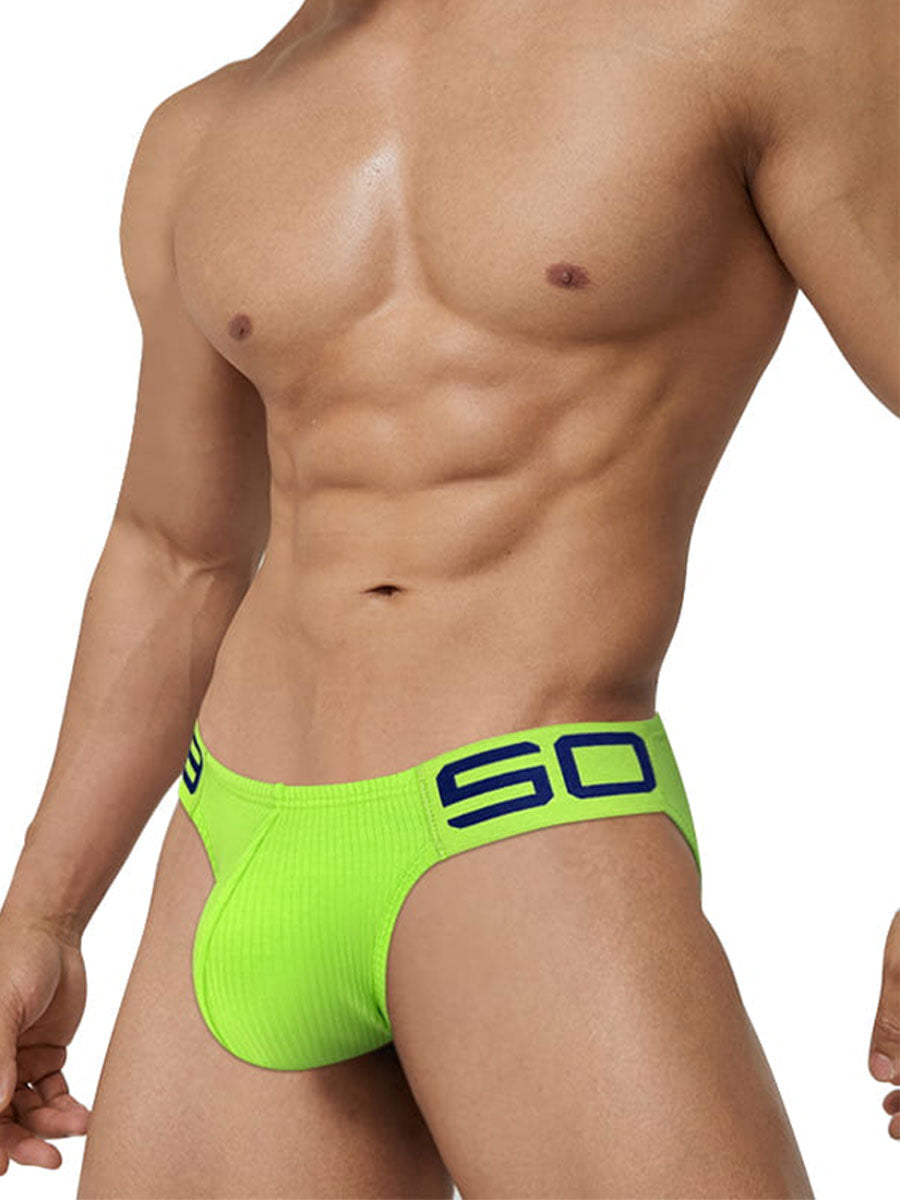 Men's Sporty Low-Rise Cotton Fitness Briefs