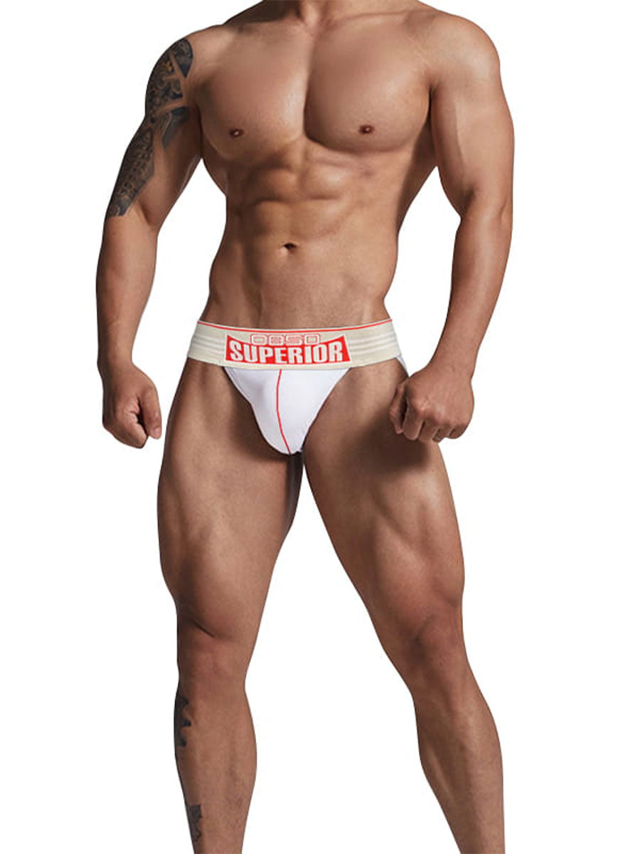 Men's Provocative Open-Back Cotton Double String Thong