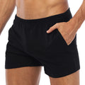 Men's Pure Cotton Knit Relaxed-Fit Lounge Boxer Shorts with Pockets
