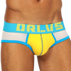 Men's Butt-Lifting Sheer Mesh Low-Rise Briefs