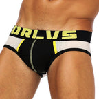Men's Butt-Lifting Sheer Mesh Low-Rise Briefs