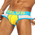 Men's Butt-Lifting Sheer Mesh Low-Rise Briefs