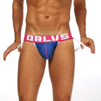 Men's 100% Cotton Breathable Mesh Jockstrap with U-Convex Pouch