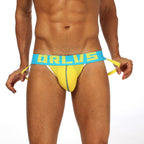 Men's 100% Cotton Breathable Mesh Jockstrap with U-Convex Pouch