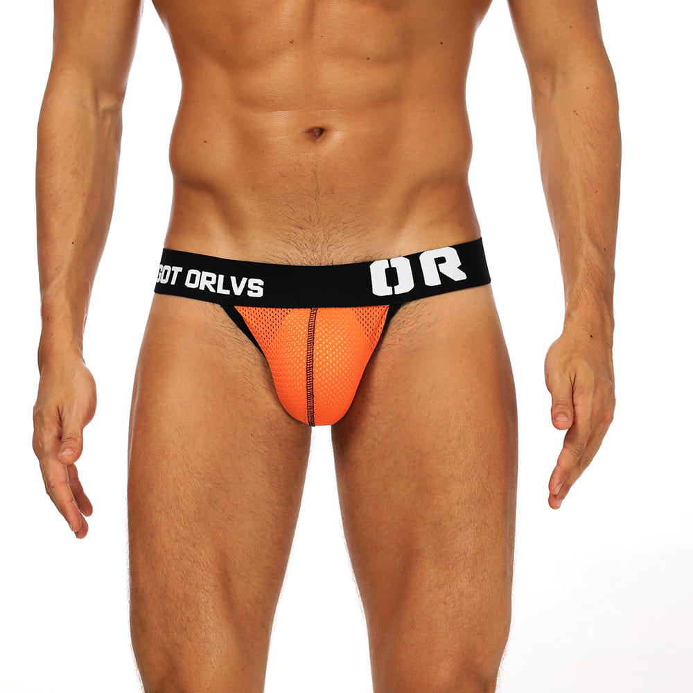 Men's Breathable Pure Cotton Mesh Pouch Jockstrap