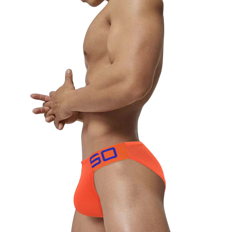 Men's Breathable Mesh Low-Rise Enhancing Briefs