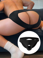 Men's Provocative O-Ring Enhancing Fetish Briefs