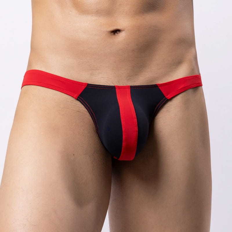 Men's Sheer Two-Tone Nylon Thong