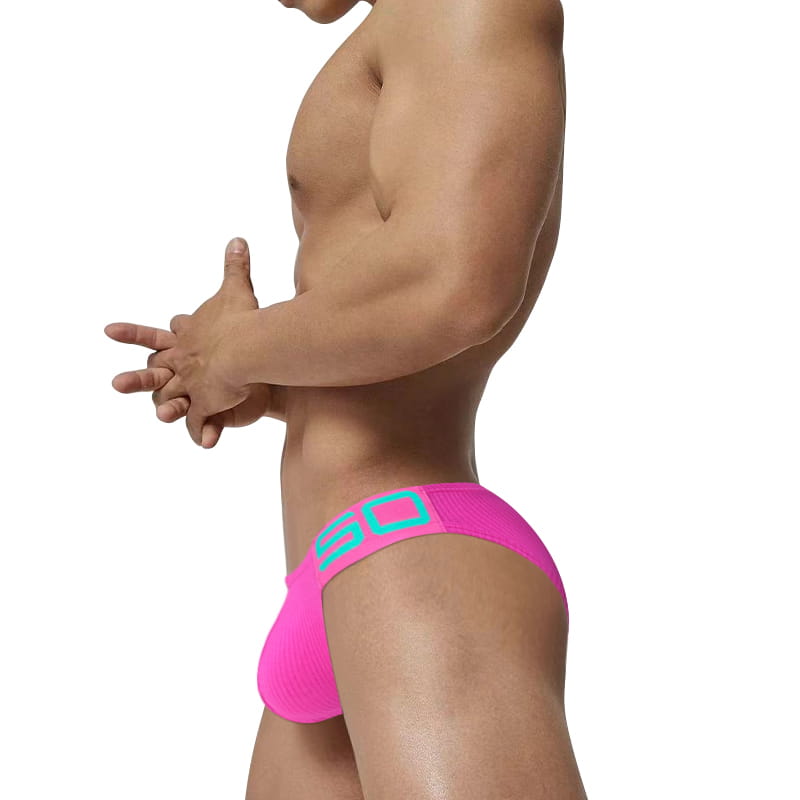 Men's Sporty Low-Rise Cotton Fitness Briefs