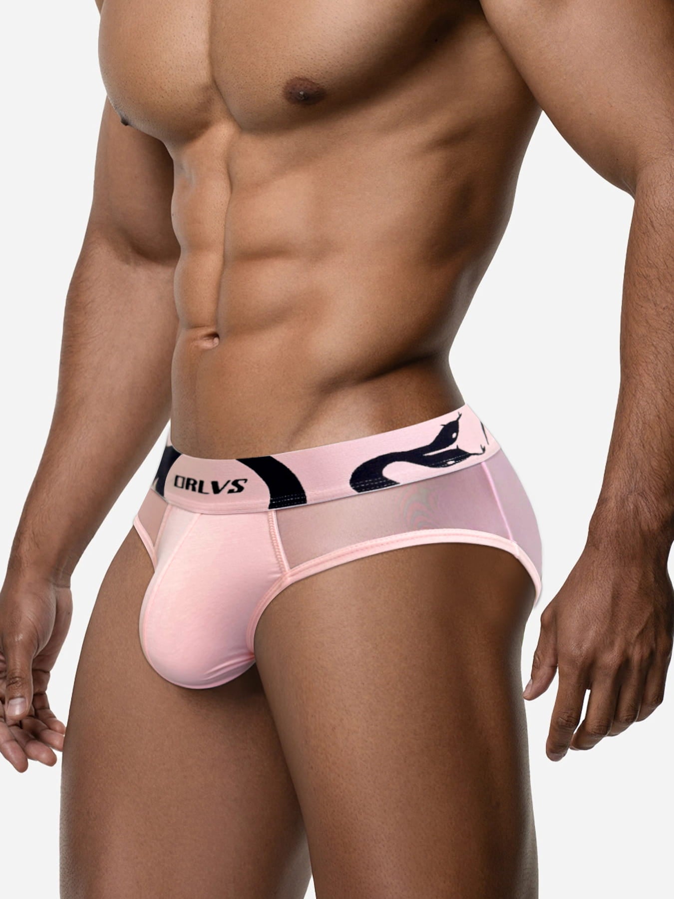Men's Sheer Mesh Low-Rise Sport Briefs