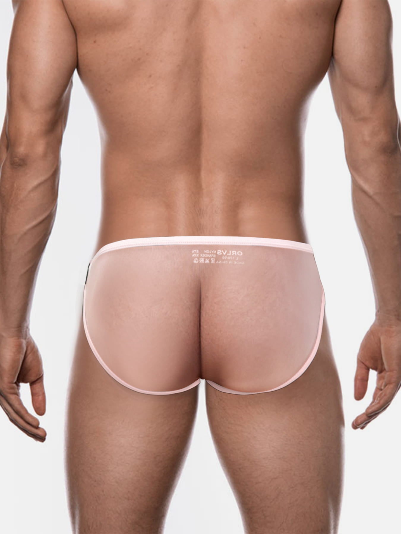 Men's Sexy Sheer Low-Rise Bikini Briefs