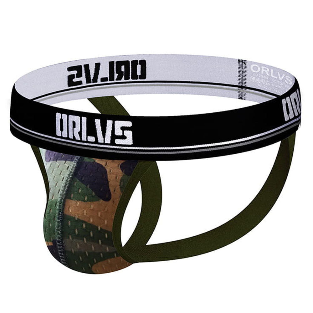 Men's Breathable Mesh Camo Athletic Jockstraps