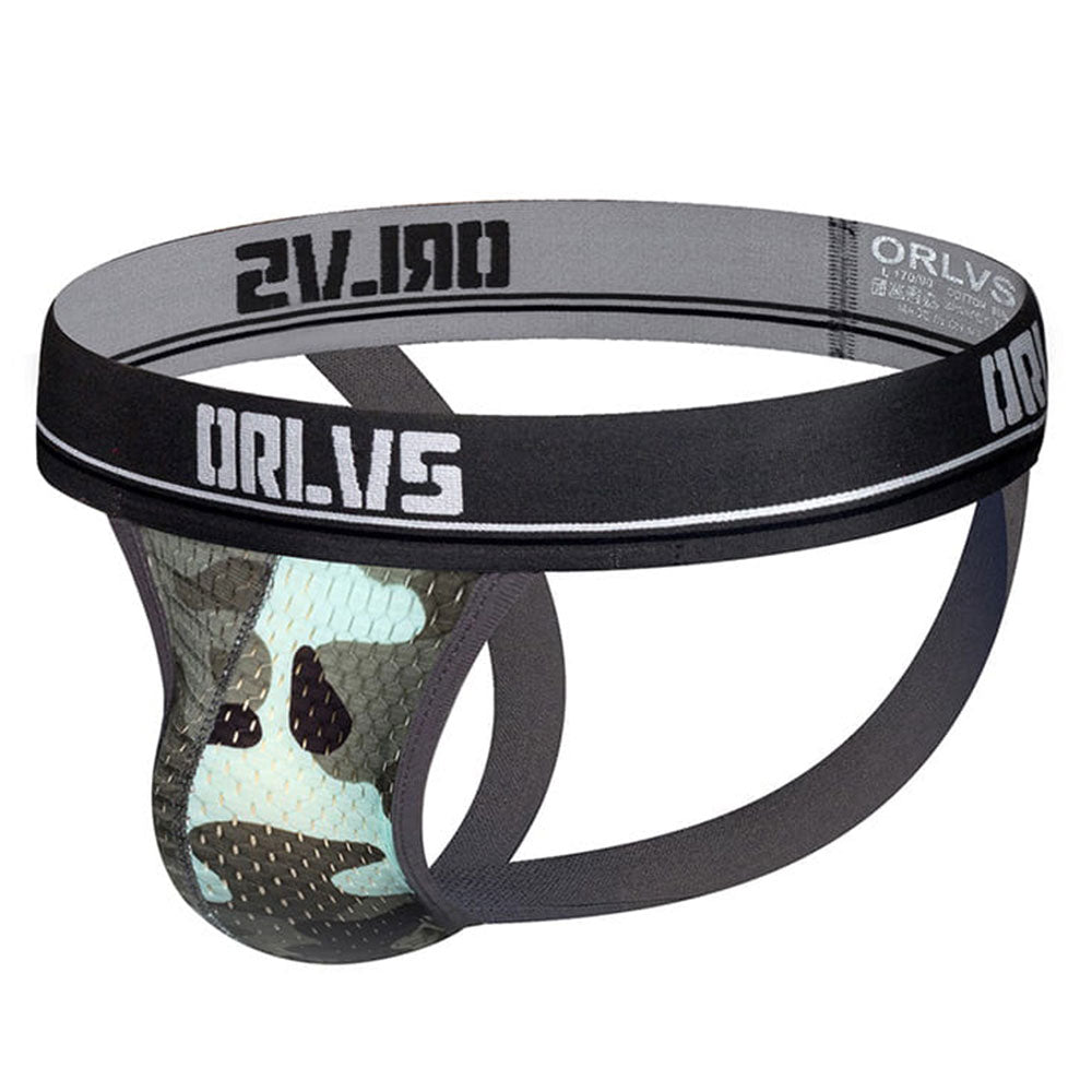 Men's Breathable Mesh Camo Athletic Jockstraps