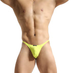 Low-Rise Breathable Nylon Men's Pouch Thong