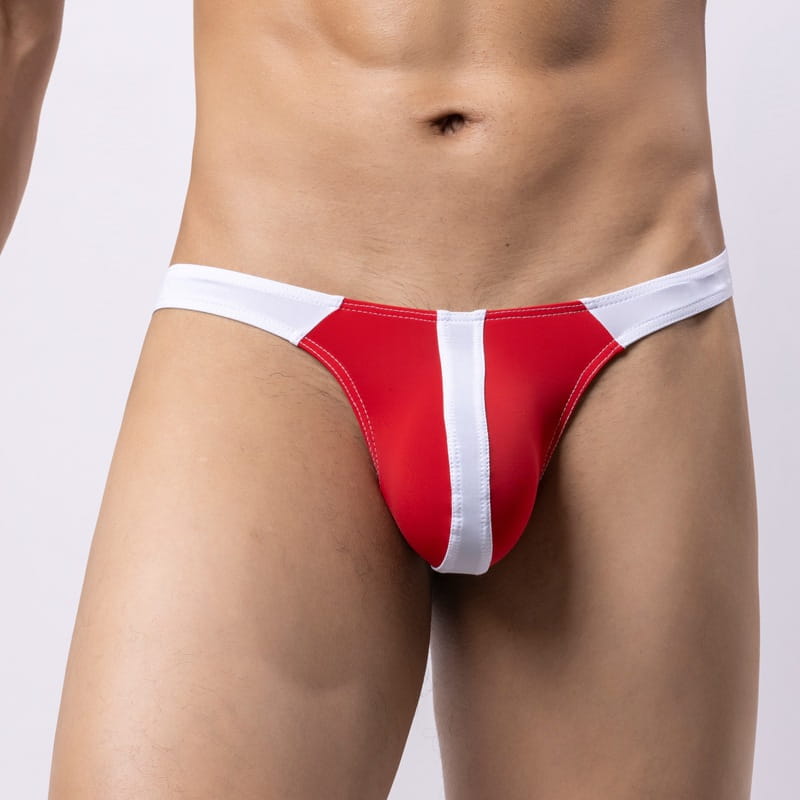 Men's Sheer Two-Tone Nylon Thong