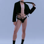 Men's Modal Briefs with Front Dangling T-Strap
