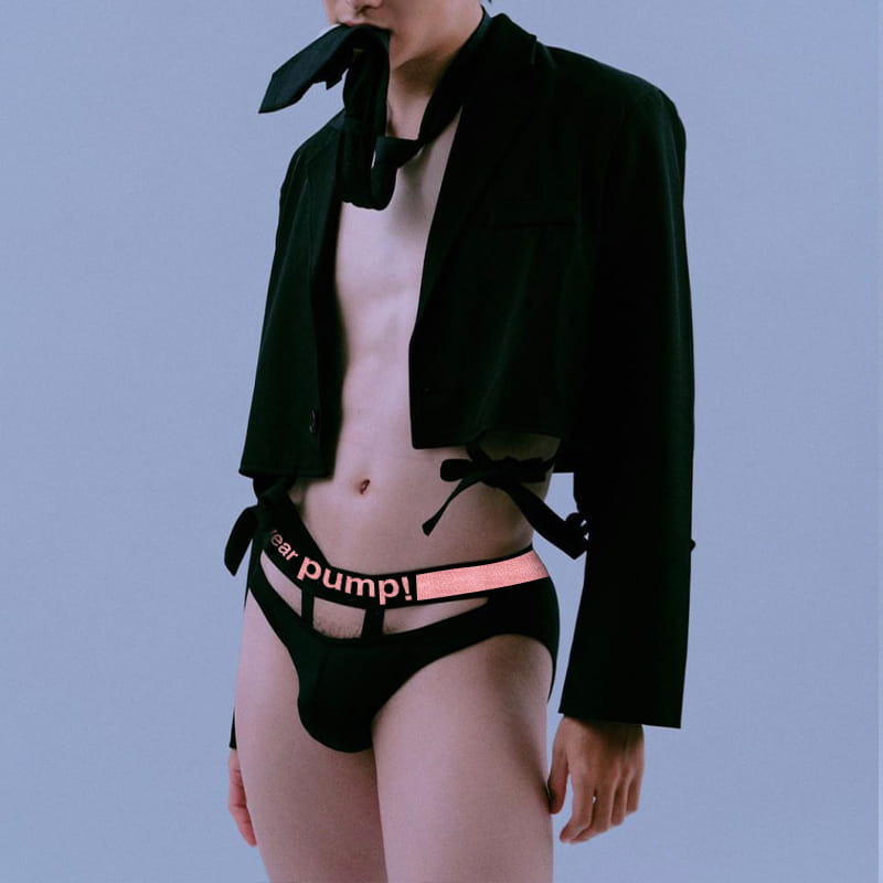 Men's Modal Briefs with Front Dangling T-Strap