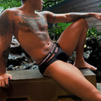 Men's Modal Briefs with Front Dangling T-Strap